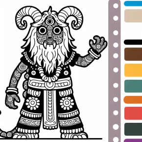 shadrach coloring page