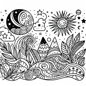 simple coloring pages for adults