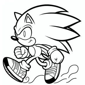 sonic coloring pages free