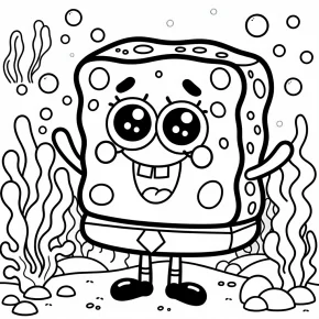 spongebob stoner coloring pages