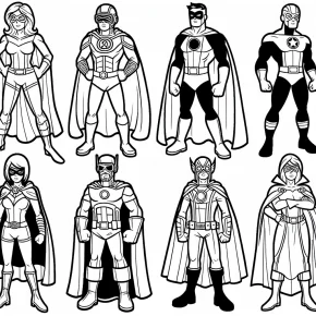 super heroes coloring pages