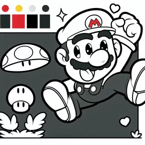 super mario coloring pages printable