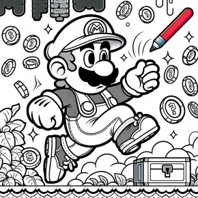 super mario odyssey coloring page