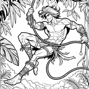 tarzan coloring page