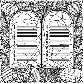 ten commandments coloring pages pdf