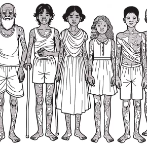 ten lepers coloring page