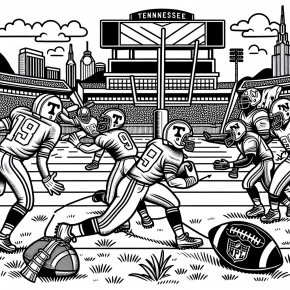 tennessee football coloring pages