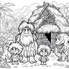 the croods coloring pages