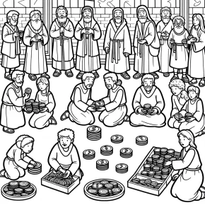 the parable of the talents coloring page