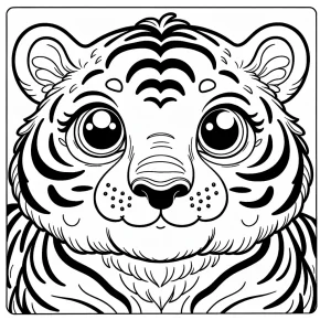 tiger coloring book pages