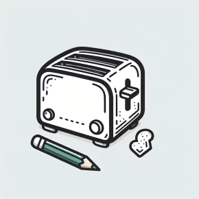 toaster coloring page