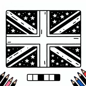 united kingdom flag coloring page