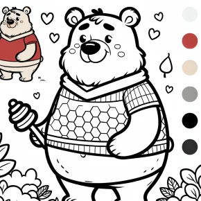 winnie the pooh coloring page