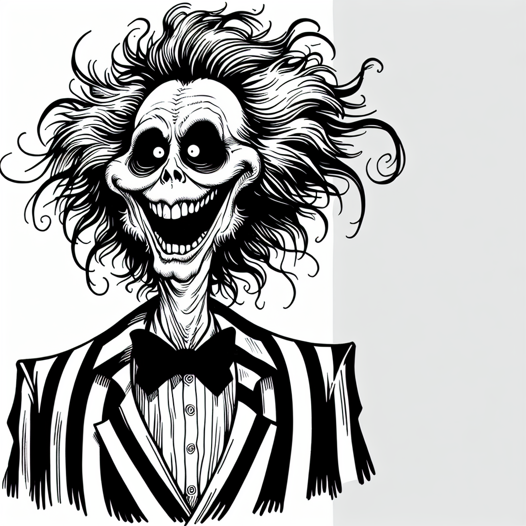 beetlejuice coloring pages