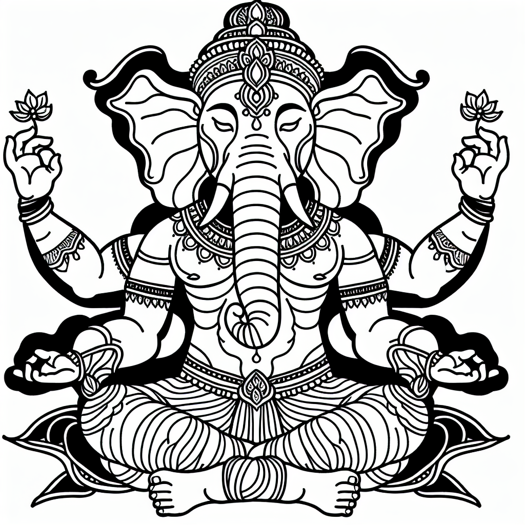 ganesha coloring pages