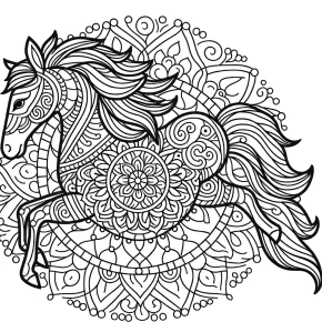 horse mandala